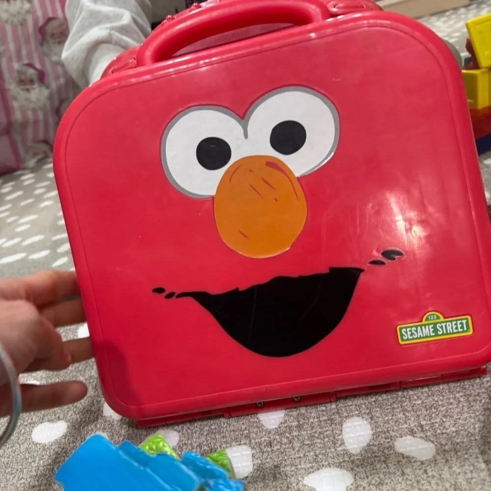 BUNDLE lot Vintage Elmo Sesame Street toys musical puzzle abcs toddler colors